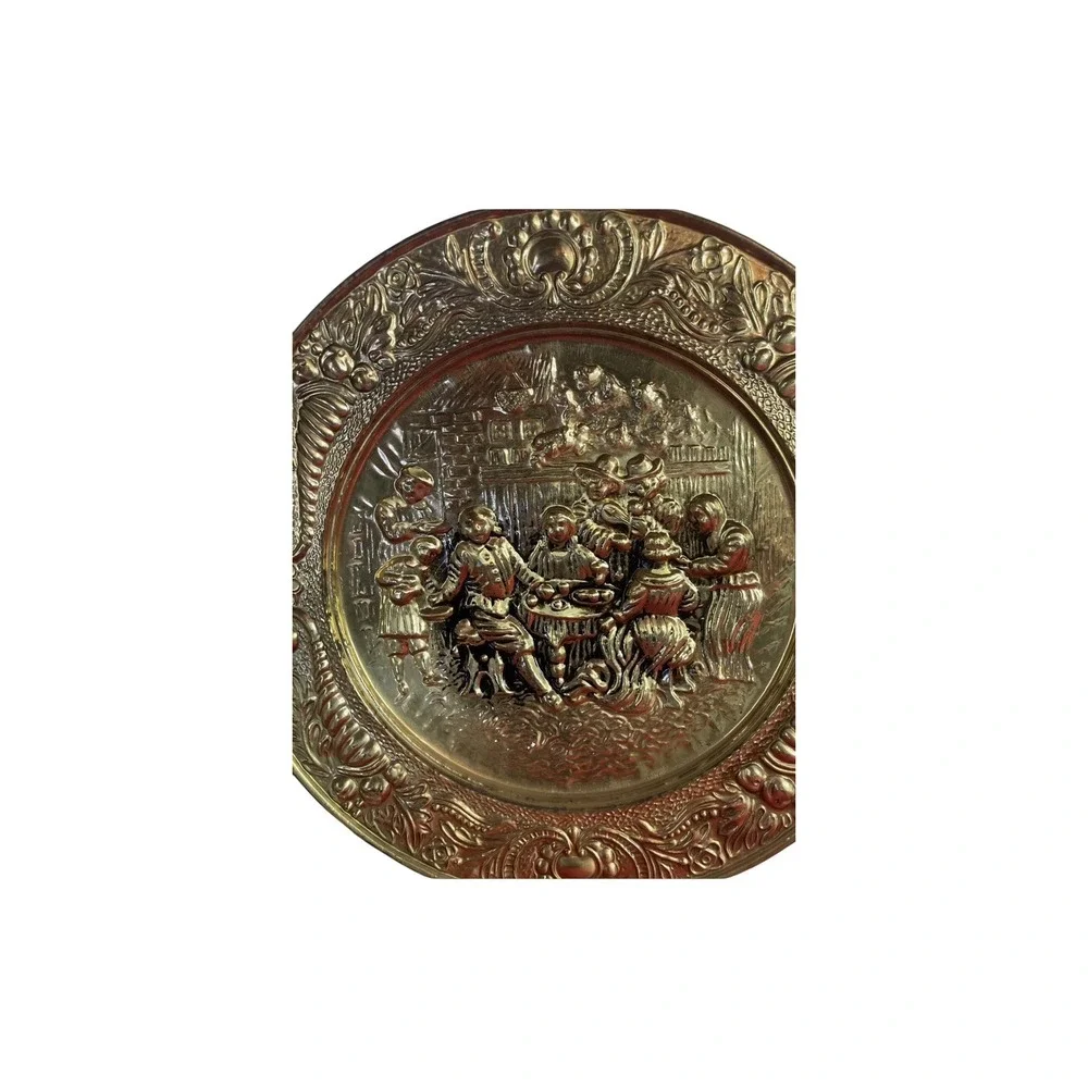 Vintage Embossed Wall Plaques Pub English Tavern‎ Scene 14